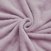 Flanel fleece dekens, donzige knuffelige dekens, superzachte lichtgewicht microvezel met steenprint voor bank/bank (130 cm x 150 cm, lila paars)