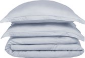 Coco & Cici linge de lit doux, luxueux et durable - dekbedovertrek - lits jumeaux - 240 x 220 - gris bleu
