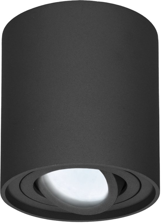LED Plafondspot 1 Lamp Zwart - Spotserie 1 - Wand- En Plafondspot Incl Led Lampen Gu10 6w Warm Wit 2700k