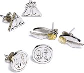 The Carat Shop - Harry Potter Deadly Hallows - Golden Snitch - Platform 9 3/4 Oorbellen