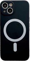Coque iPhone 12 Pro Max - Coque arrière - Convient pour MagSafe - Siliconen - Zwart