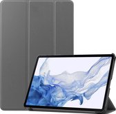 Mobigear - Tablethoes geschikt voor Samsung Galaxy Tab S9 Hoes | Mobigear Tri-Fold Bookcase - Grijs