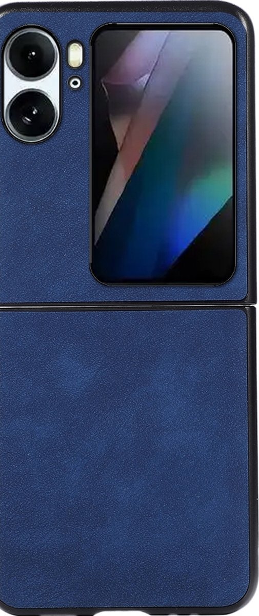 Mobigear Hoesje geschikt voor OPPO Find N2 Flip Telefoonhoesje Hardcase | Mobigear Excellent Backcover | Find N2 Flip Case | Back Cover - Blauw