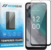Mobigear Screenprotector geschikt voor Nokia C32 Glazen | Mobigear Screenprotector - Case Friendly - Zwart