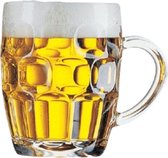 Bier Bierpull Bierglas Full Color Strijk Applicatie Large 25 cm / 23.8 cm / Geel Wit