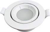 Support Spot Verzonken G U10 LED Verstelbaar Rond WIT - Kunststof - Wit - Unité - SILUMEN