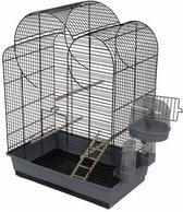 Relaxdays vogelkooi op standaard, kanarie, vink, zitstok Relaxdays vogelkooi op standaard, kanarie, vink, zitstok