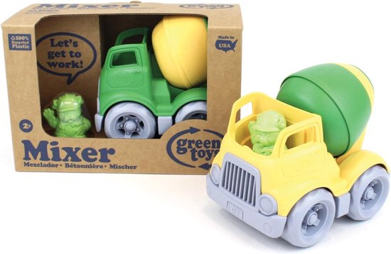 Green Toys betonmixer vrachtwagen geel van Green Toys — afbeelding 5