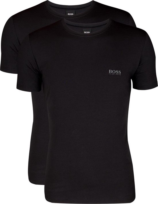 Hugo Boss 2-Pack T-Shirts Crew-Neck Essential Regular Fit Wit