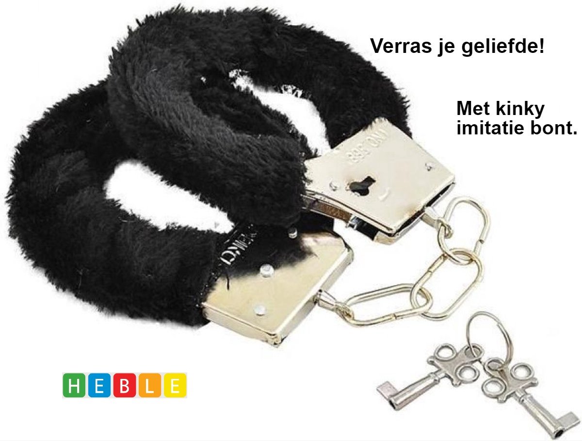 Goedkoopste Fluffy Handboeien - Stout Rollenspel - 2 Sleutels - van Heble®