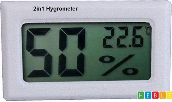 *** 2in1 Digitale Hygrometer- & Thermometer - Heble® ***