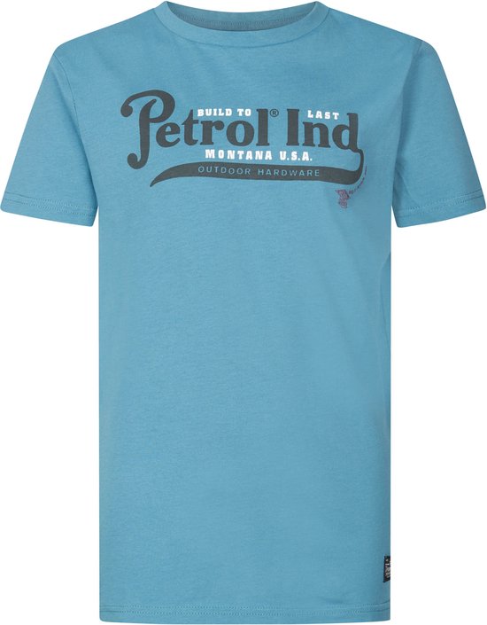 Petrol Industries - Jongens Artwork T-shirt Jackson - Blauw - Maat 140