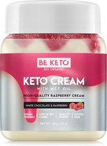 Be Keto | Keto Cream | White Chocolate & Raspberry + MCT | 1 x 250 gram