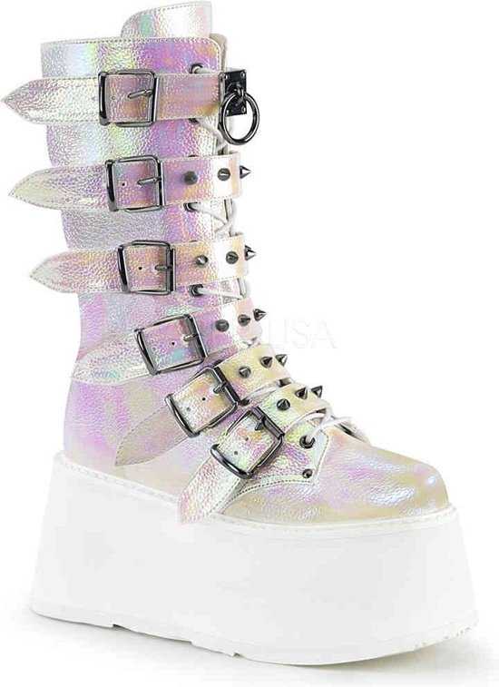 Demonia Boots -36 Chaussures- DAMNED-225 Blanc
