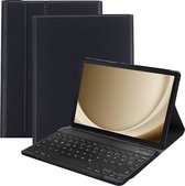 Cazy Hoes met Toetsenbord QWERTZ - geschikt voor Samsung Galaxy Tab A9+ - Zwart