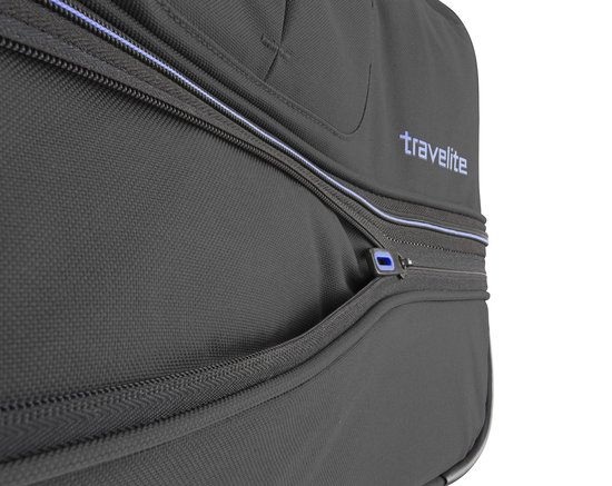 travelite Sac de voyage Valise Basics Wheeled Duffle Black / Orange Noir