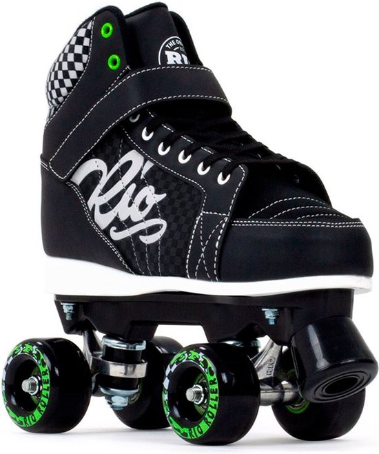 Rio Roller Script skating, teal, coral (35.5
