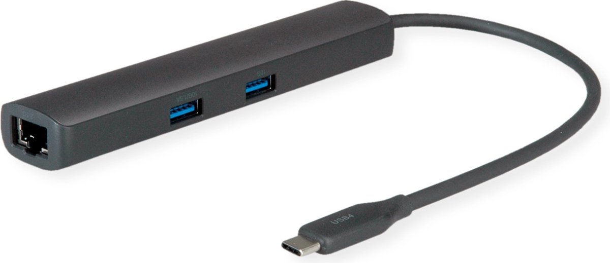 ROLINE Dockingstation USB Type C, 8K30 HDMI, x USB3.2 Gen2 (2xA + 1xC), 1x PD, 1x 2,5GigaEth