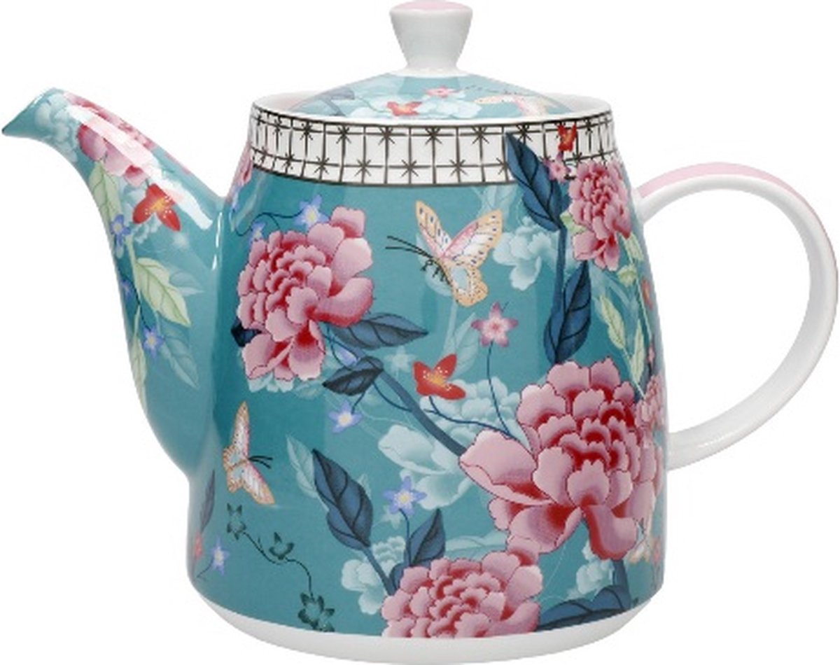 Théière en Porcelaine Anglaise Fleurs 350ml