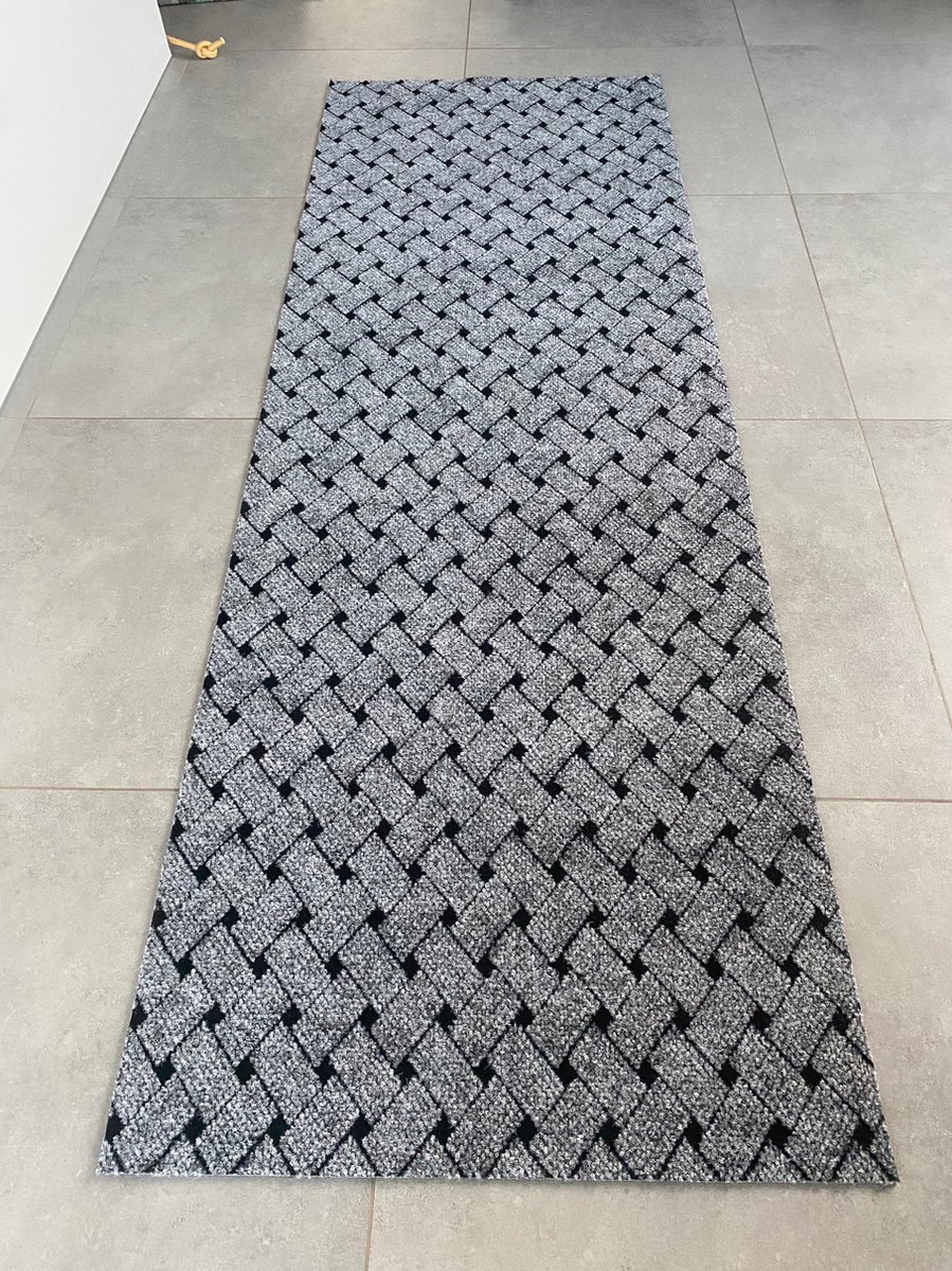 JYG Vloerkleed UNION - Keukenmat - Keukenloper - Anti Slip - 66x850cm - Grijs