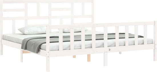 Hoogslaper 90 X 200 Cm Voor Kinderen Met Bureau, Kledingkast En Planken Grenenhout En Mdf Wit