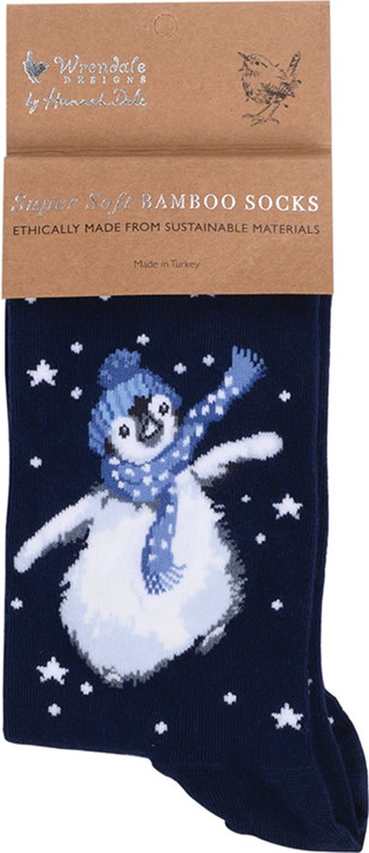 Wrendale kerstsokken - 'Winter Wonderland' penguin socks - Sokken Kerst - Pinguin
