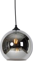 QAZQA wallace - Art Deco Dimbare LED Smart Hanglamp incl. wifi met Dimmer - 1 lichts - Ø 25 cm - Grijs - Woonkamer | Slaapkamer | Keuken