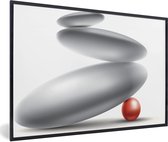 Photo encadrée - Cadre photo utilisé effet dégradé et transparent noir 60x40 cm - Affiche encadrée (Décoration murale salon / chambre)