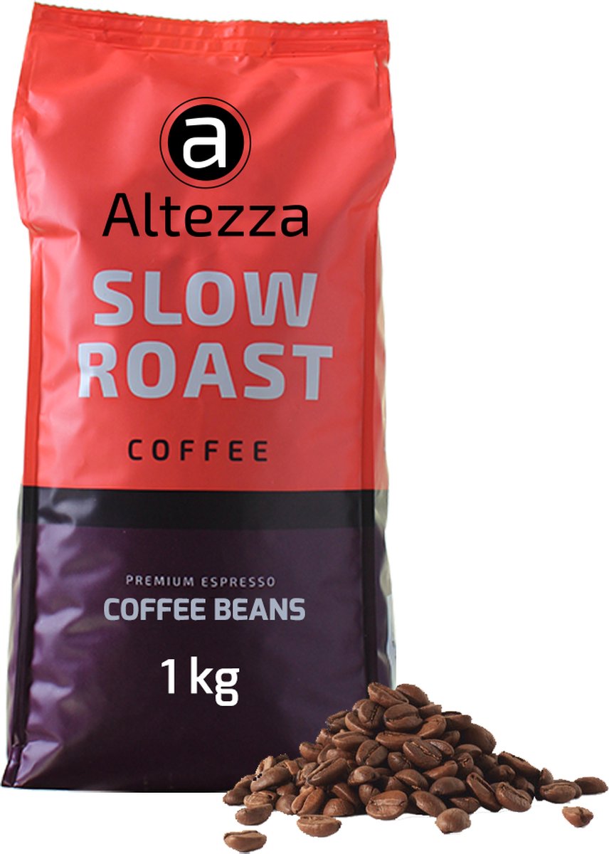Goedkoopste Altezza - Slow Roast - Koffiebonen - Espresso Koffiebonen - Ook Geschikt voor Lungo Koffie - Arabica en Robusta - 1kg