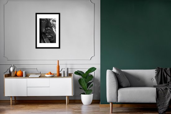 Femme aux accents d'argent 40x60 cm