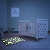 Bewello - Petit tapis lumineux GLOW in the DARK - 60 x 40 cm - Tapis de sol - Tapis - Tapis pour chambre d'enfant / Chambre de bébé - Tapis de pied Garçons ou de fille