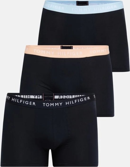 Boxers Homme Tommy Hilfiger 3-Pack (Taille S) Ceinture Multi - Longueur Regular