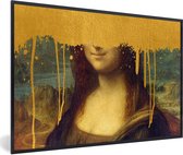Fotolijst incl. Poster - Mona Lisa - Goud - Da Vinci - 60x40 cm - Posterlijst