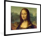 Fotolijst incl. Poster - Mona Lisa - Leonardo da Vinci - 80x60 cm - Posterlijst