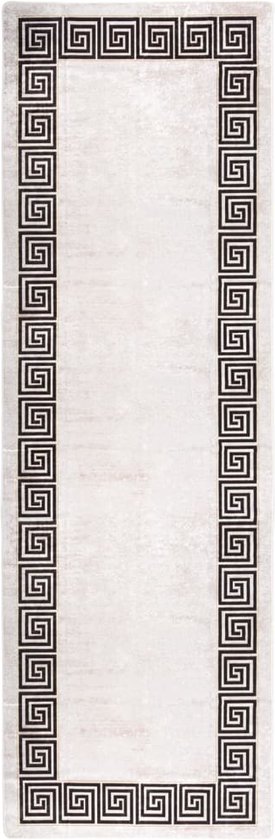 Tapis The Living Store - Caractéristique - 80 x 300 cm - Couleur - beige clair - Matière - 100% polyester