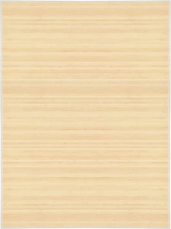 The Living Store Bamboe Tapijt - Naturel - 150 x 200 cm - Anti-slip onderkant