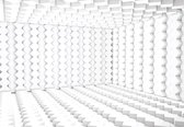 Fotobehang - Vlies Behang - Witte 3D Ruimte - 208 x 146 cm