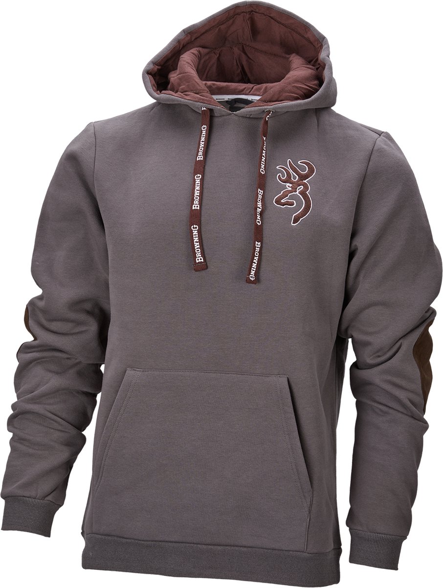 BROWNING Trui - Heren - Snapshot - Met warme pocket - Sweater, hoodie met capuchon - Voor jacht - Ashgrey - XL