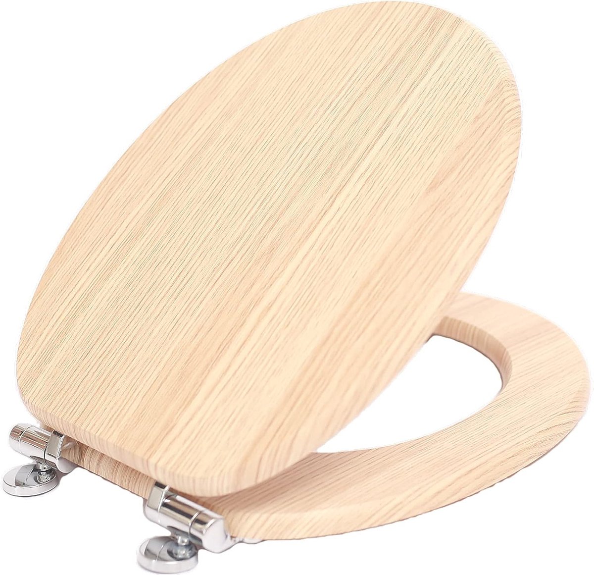 Sanfino® Wc-bril met houten kern en softclose-mechanisme - hoogwaardige kwaliteit en vele kleurrijke motieven, comfortabele zitting, eenvoudige montage inclusief handleiding - Palm