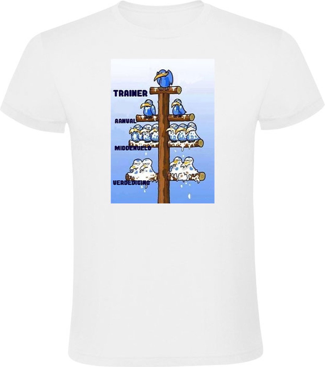 Schijt vogels Heren T-shirt - sport - trainer - voetbal - hockey - speler - game - humor - grappig