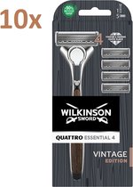 Wilkinson Sword - Quattro Titanium - Vintage Edition - 10x Scheersysteem + 50 Scheermesjes