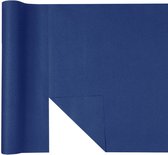 Tafelloper 3 in 1 Airlaid donkerblauw afscheurbaar 3 stuks - Totale lengte 14.4m - Effen kleuren tafellopers - Feestartikelen - Themafeestversiering