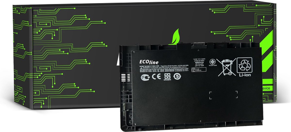 EcoLine - BA06XL BT04XL Batterij Geschikt voor de HP EliteBook Folio 9470m 9480m / 14.4V 3500mAh.