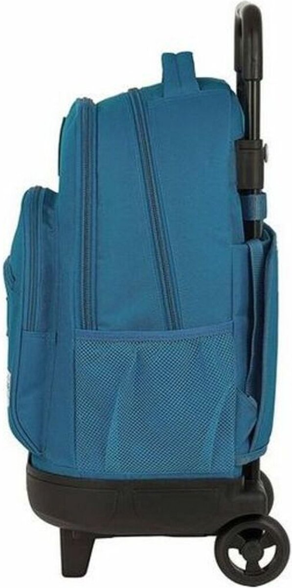 Schoolrugzak met Wielen Compact BlackFit8 Egeo Blauw (33 x 45 x 22 cm)