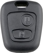 Clé de voiture 2 boutons avec lame de clé VA2 adaptée pour Peugeot 307 Citroen C1 C3 - Boîtier de clé de voiture