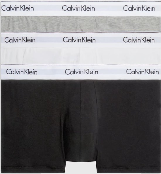 Calvin Klein 3-Pack Trunks heren - Boxershorts - XXL - Wit