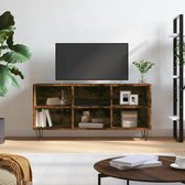 The Living Store Tv-meubel X - Tv-meubel - 103.5 x 30 x 50 cm - Gerookt eiken