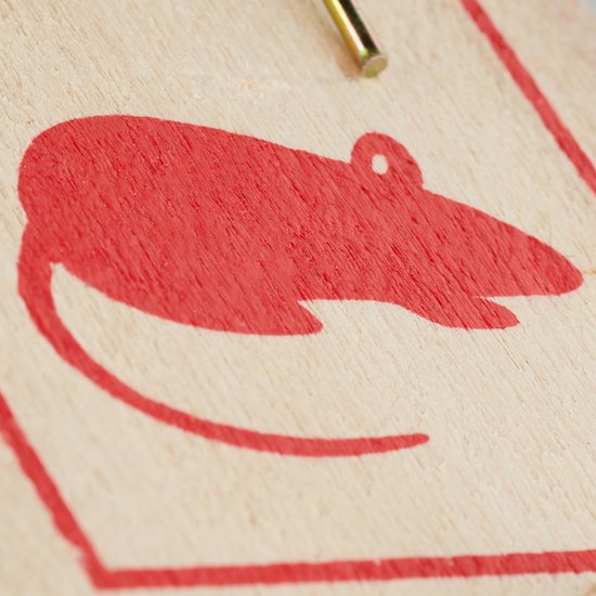 Piège à souris en bois Relaxdays - lot de 25 - classique - pince à souris réutilisable - efficace