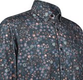 Twinlife Heren Geweven Corduroy Shirt - Overhemd - Comfortabel - Herfst en Winter - Blauw - 3XL