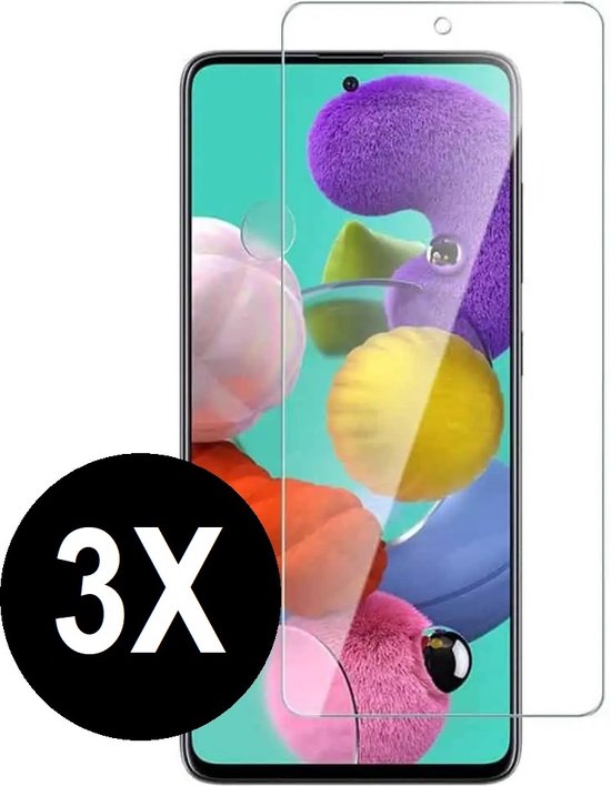 Screenprotector geschikt voor Samsung Galaxy A52/A52s - Beschermglas - Screen protector geschikt voor A52/A52s - glasplaatje - 3 stuks